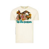 Tis The Seasin With Christmas Cake Abd Jesus Vintage Tee | Teevron