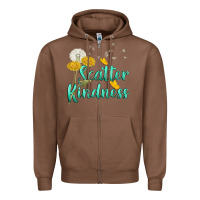 Chestnut scatter kindness Zipper Hoodie - NancyCooperArtShop