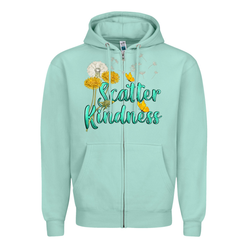 Scatter Kindness Zipper Hoodie by NancyCooperArtShop | Teevron