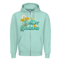 Seafoam scatter kindness Zipper Hoodie - NancyCooperArtShop