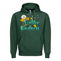Sports Green scatter kindness Zipper Hoodie - NancyCooperArtShop