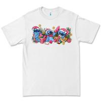 White pink christmas stitch and gifts Premium Tee - AdoDesignShop