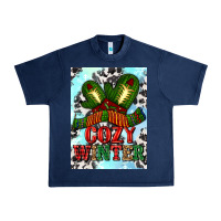 Navy cozy winter with gloves and scarf Urban Heavy Tee - AdoDesignShop