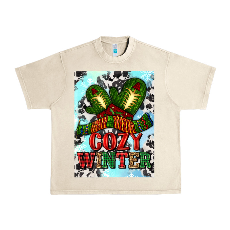 Cozy Winter With Gloves And Scarf Urban Heavy Tee by AdoDesignShop | Teevron