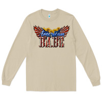 Mushroom American Babe With Sunflowers Long Sleeve Tee - LillyAllenDesigns
