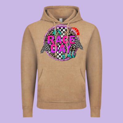 It's Race Day Y'all Vintage Hoodie Designed By Adodesignshop