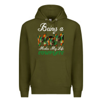 Army Green Being A Mom Makes My Life Complete For dark Premium Hoodie - Bettercallsaul