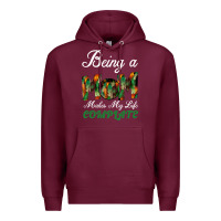 Burgundy Being A Mom Makes My Life Complete For dark Premium Hoodie - Bettercallsaul