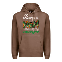 Chestnut Being A Mom Makes My Life Complete For dark Premium Hoodie - Bettercallsaul