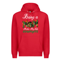 Red Being A Mom Makes My Life Complete For dark Premium Hoodie - Bettercallsaul