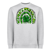 Heather Grey St Patrick Rainbow Heavyweight Sweatshirt - Jasminsmagicworld