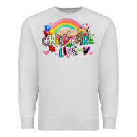 Dove Grey childcare life Premium Sweatshirt - Artiststas