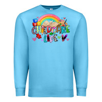 Ocean Blue childcare life Premium Sweatshirt - Artiststas