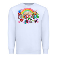 White childcare life Premium Sweatshirt - Artiststas