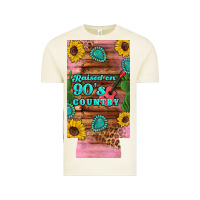 Vintage Arctic raised 90's country guitar cactus sunflower's 12 oz can cooler  (slim) Vintage Tee - Artiststas