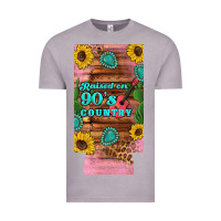Vintage Zinc raised 90's country guitar cactus sunflower's 12 oz can cooler  (slim) Vintage Tee - Artiststas