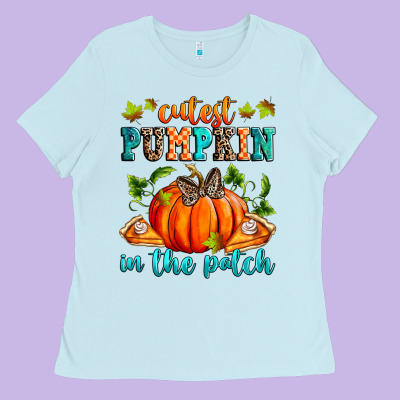 Ladies Tee Cutest pumpkin in the patch