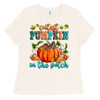 Bone Cutest pumpkin in the patch Ladies Tee - RanaPortraitStore