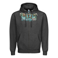 Charcoal Heather river life Zipper Hoodie - NancyCooperArtShop