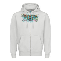 Dove Grey river life Zipper Hoodie - NancyCooperArtShop