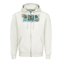 Oatmeal Heather river life Zipper Hoodie - NancyCooperArtShop