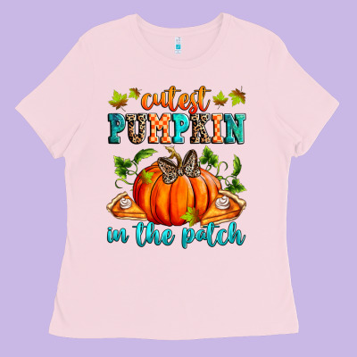 Ladies Tee Cutest pumpkin in the patch