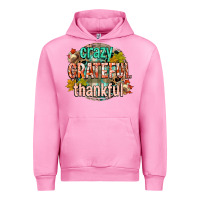 Fuchsia Pink crazy grateful thankful Urban Hoodie - CowGirlArtShop