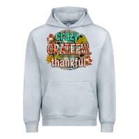 Heather Grey crazy grateful thankful Urban Hoodie - CowGirlArtShop