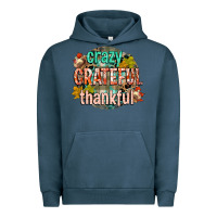 Pigment Midnight Navy crazy grateful thankful Urban Hoodie - CowGirlArtShop