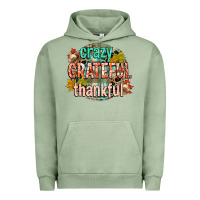 Pigment Oil Green crazy grateful thankful Urban Hoodie - CowGirlArtShop