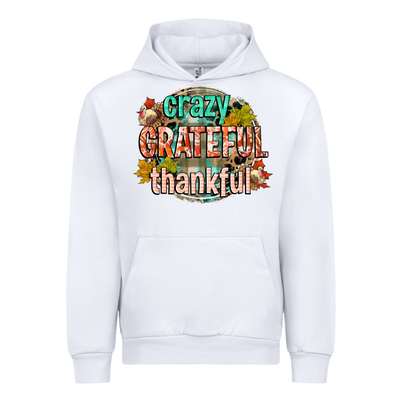 Crazy Grateful Thankful Urban Hoodie by CowGirlArtShop | Teevron