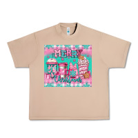 Burro merry Christmas pink coffee Urban Heavy Tee - Jasminsmagicworld