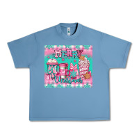 Pebble Blue merry Christmas pink coffee Urban Heavy Tee - Jasminsmagicworld