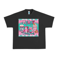 Pigment Black merry Christmas pink coffee Urban Heavy Tee - Jasminsmagicworld