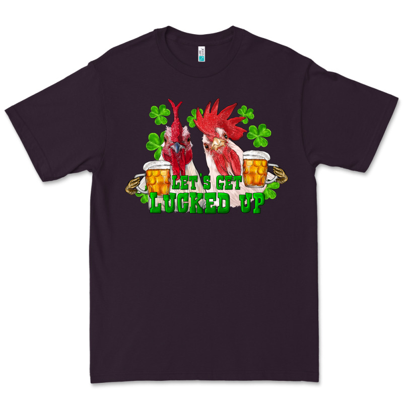 St. Patrick's Day Roosters Let's Get Lucked Up Premium Tee by RanaPortraitStore | Teevron