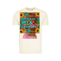 Vintage Arctic raised 90's country guitar cactus sunflower's 12 oz can cooler (regula Vintage Tee - Artiststas
