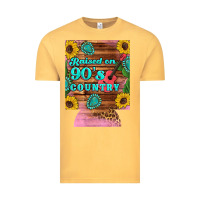 Vintage Mustard raised 90's country guitar cactus sunflower's 12 oz can cooler (regula Vintage Tee - Artiststas