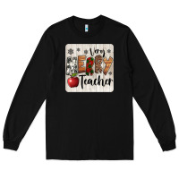Black very merry teacher christmas coaster Long Sleeve Tee - Jasminsmagicworld