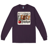 Plum very merry teacher christmas coaster Long Sleeve Tee - Jasminsmagicworld