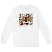White very merry teacher christmas coaster Long Sleeve Tee - Jasminsmagicworld