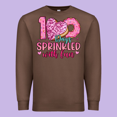 100 Days Sprinkled With Fun Premium Sweatshirt Designed By Artiststas