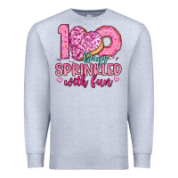 Heather Grey 100 days sprinkled with fun Premium Sweatshirt - Artiststas