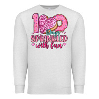 Oatmeal Heather 100 days sprinkled with fun Premium Sweatshirt - Artiststas