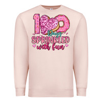 Pale Pink 100 days sprinkled with fun Premium Sweatshirt - Artiststas