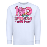White 100 days sprinkled with fun Premium Sweatshirt - Artiststas