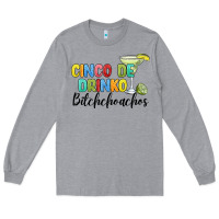 Heather Grey cinco de drinko bitchchoahos Long Sleeve Tee - JahusDesignShop