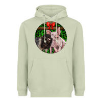 Matcha christmas pig Heavyweight Hoodie - LillyAllenDesigns