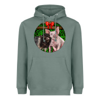 Sage christmas pig Heavyweight Hoodie - LillyAllenDesigns