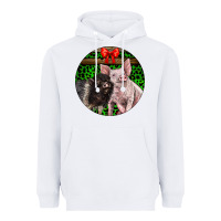 White christmas pig Heavyweight Hoodie - LillyAllenDesigns