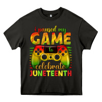 Asphalt i paused my game celebrate juneteenth Heavy Core Tee - texasbilliewilder